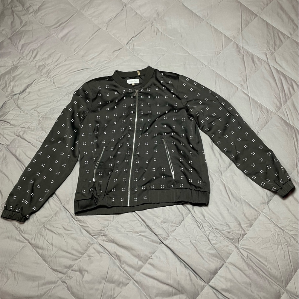 Calvin Klein Black Studded Jacket (S)